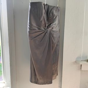 Strapless bridesmaid dress